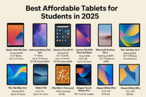 affordable tablets for students in 2025